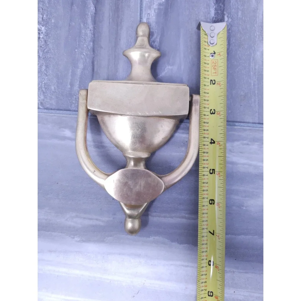 Door Knocker Solid Brass Traditional‎ Style Vintage Engraveable Approx 7